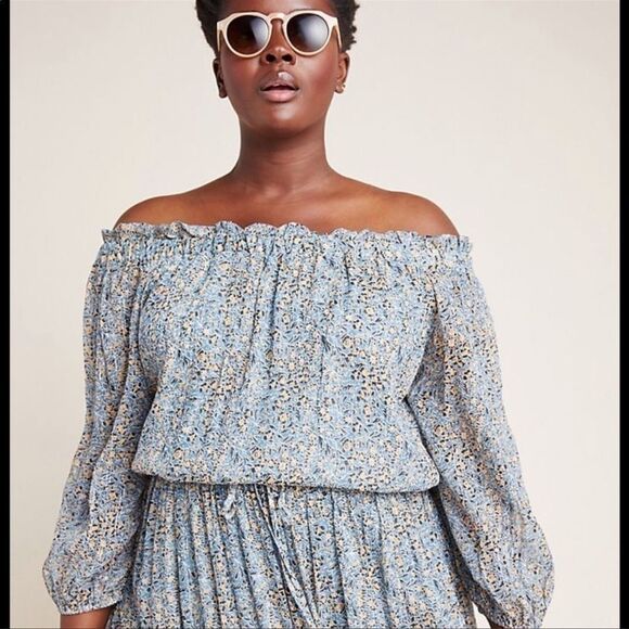 Anthropologie Kira Off the shoulder midi dress - Picture 9 of 9